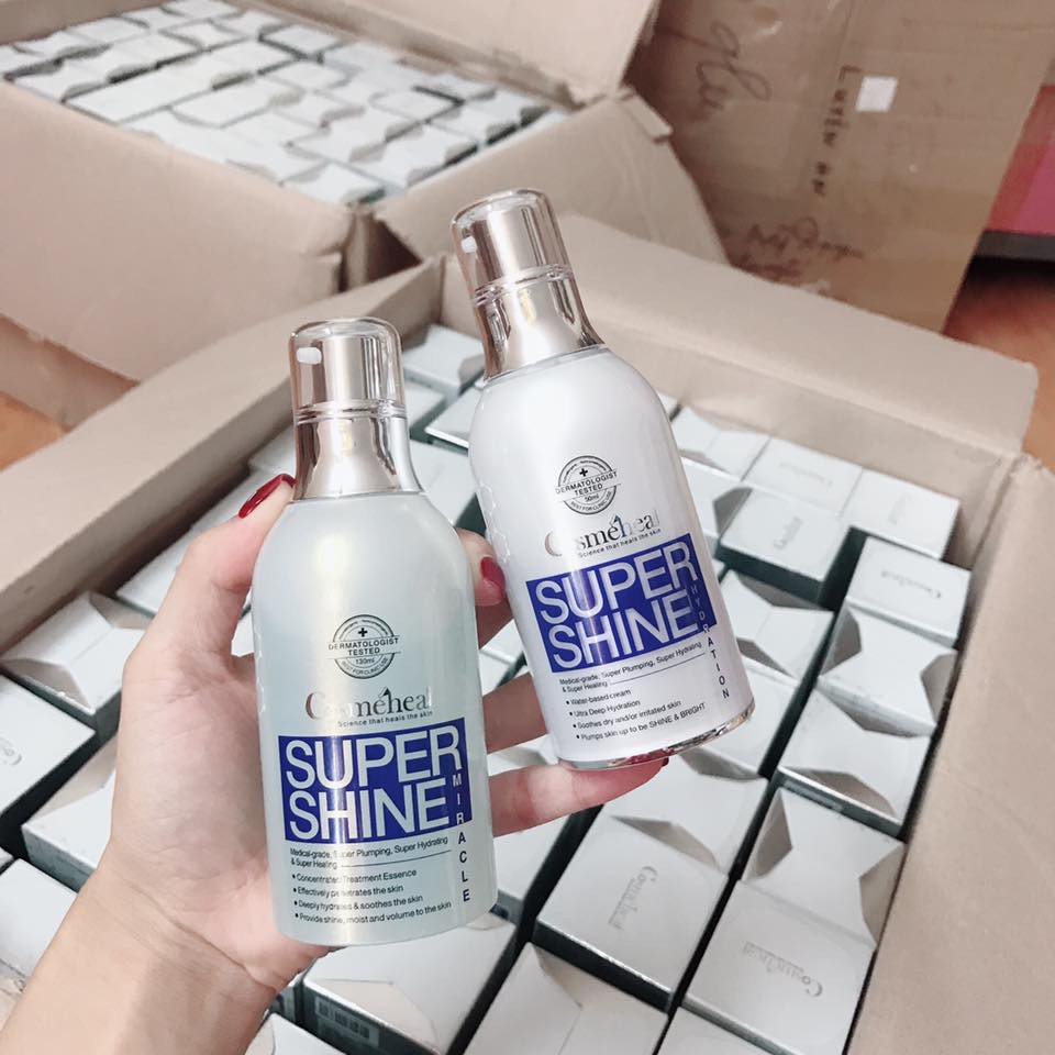 Nước thần căng bóng da Cosmeheal Supershine Miracle, nước thần cấp ẩm, hỗ trợ giảm mụn 130ml | BigBuy360 - bigbuy360.vn