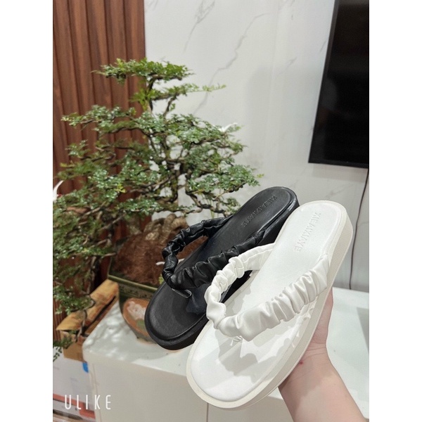 [HOT TREND] Dép xỏ ngón(tông) quai nhún da mềm đế bánh mì 2cm