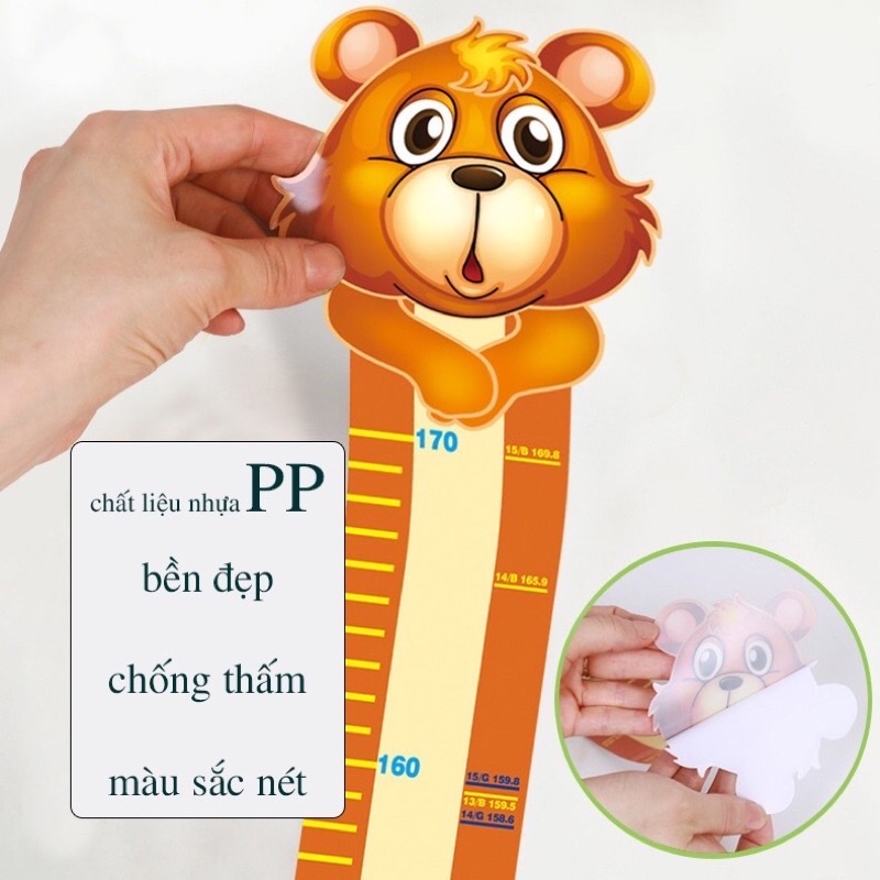 Thước đo chiều cao dán tường cho bé
