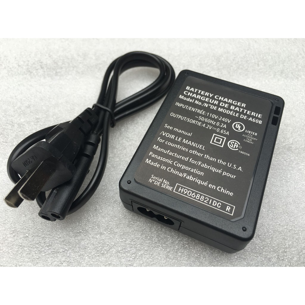 Bộ Sạc A60 Cho Máy Ảnh Panasonic DMC-F3GK FH22 FS15 FH1 FH3 FP8 DMW-BCF10E DE-A60 | BigBuy360 - bigbuy360.vn