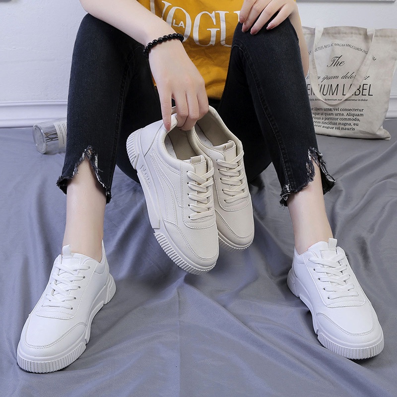 💗Giày Sneaker Giày Nữ Giày Trắng💗 Giày Thể Thao Đế Dày Thoáng Khí Thời Trang Cho Nữ