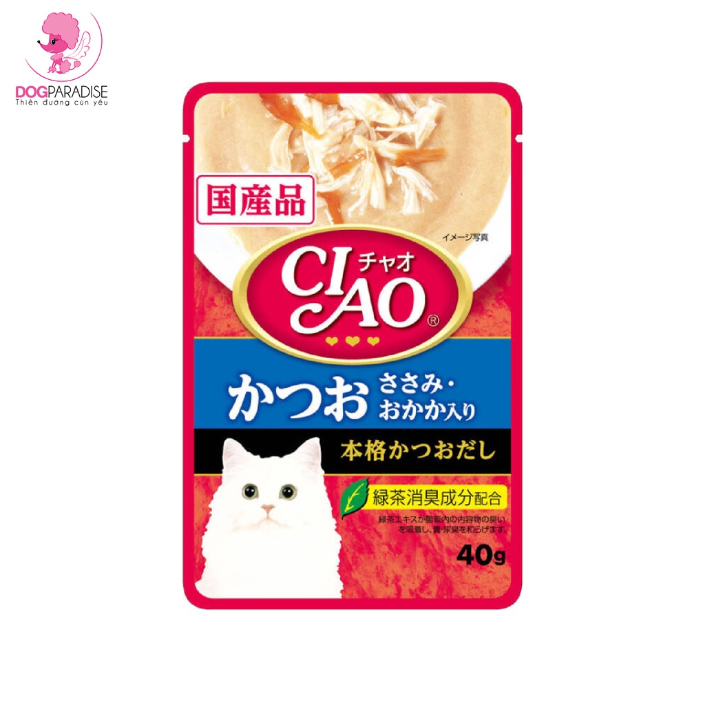 Sốt dinh dưỡng cho mèo Ciao nhiều vị 40gr - Dog Paradise