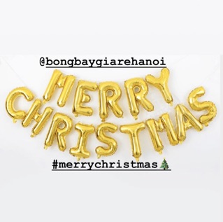 Bong bóng chữ Giáng sinh 🎄🎄🎄