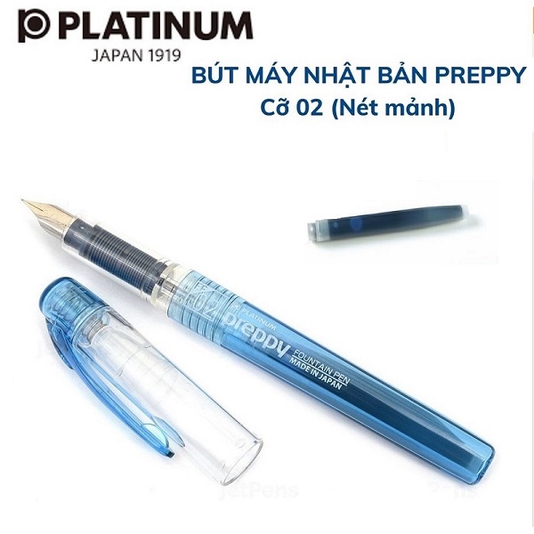 Bút máy Platinum Preppy 02 Nhật Bản Bút mực thế hệ mới tặng kèm 1 ống mực