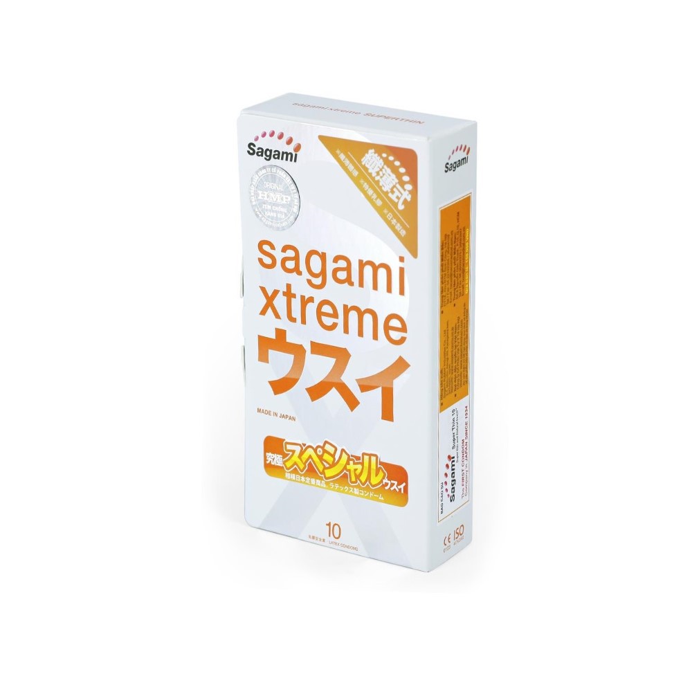 [CHÍNH HÃNG] Bao Cao Su Sagami Super Xtreme Siêu Mỏng Chính Hãng Xuất Xứ Nhật Bản - [Hộp 10c]