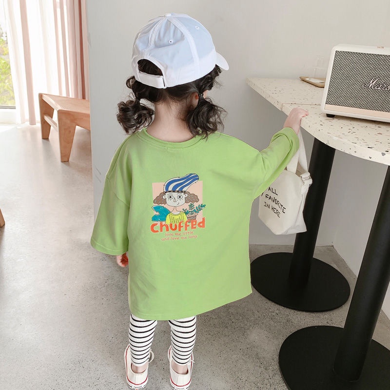 Đầm Sweater Xuân Thu Dáng Rộng Phong Cách Hàn Quốc Mới Cho Bé Gái