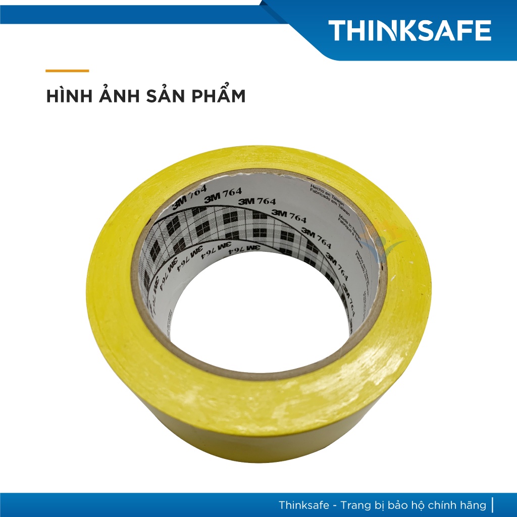 Băng keo dán nền 3M 764 50mm x 33m, dán nhà xưởng, tủ điện, tường, nền nhà (nhiều màu) - Thinksafe