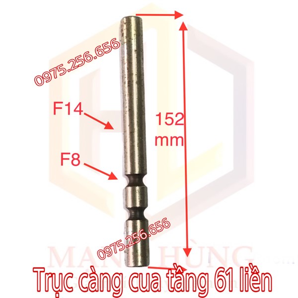 Trục càng cua tầng 61 liền