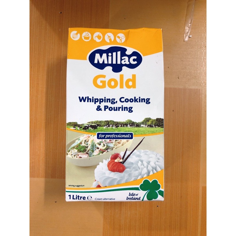 Kem Tươi Whipping cream Millac Gold 1Lít