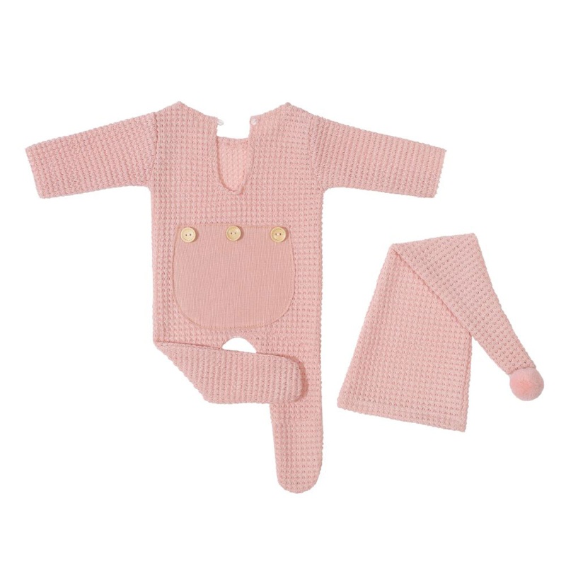 Set Đồ 2 Món Phụ Kiện Chụp Ảnh Cho Bé Sơ Sinh
