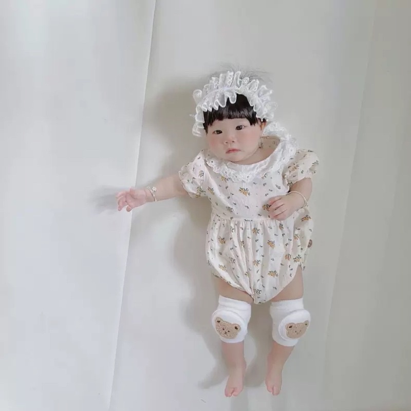 Tất bảo vệ đầu gối cho bé tập bò phong cách Hàn Quốc