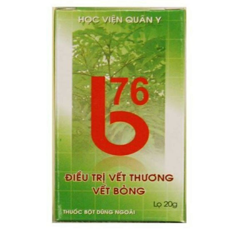 BỘT BÔI VẾT THƯƠNG, VẾT BỎNG, VẾT LOÉT B76 - DATE XA