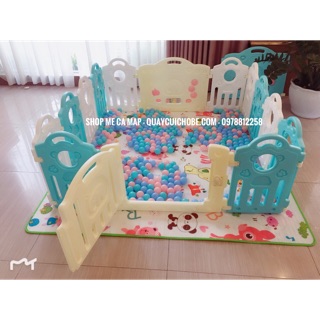 Quây cũi nhựa cho bé 14 miếng 1m6x1m6, hàng sẵn, ib phí vận chuyển