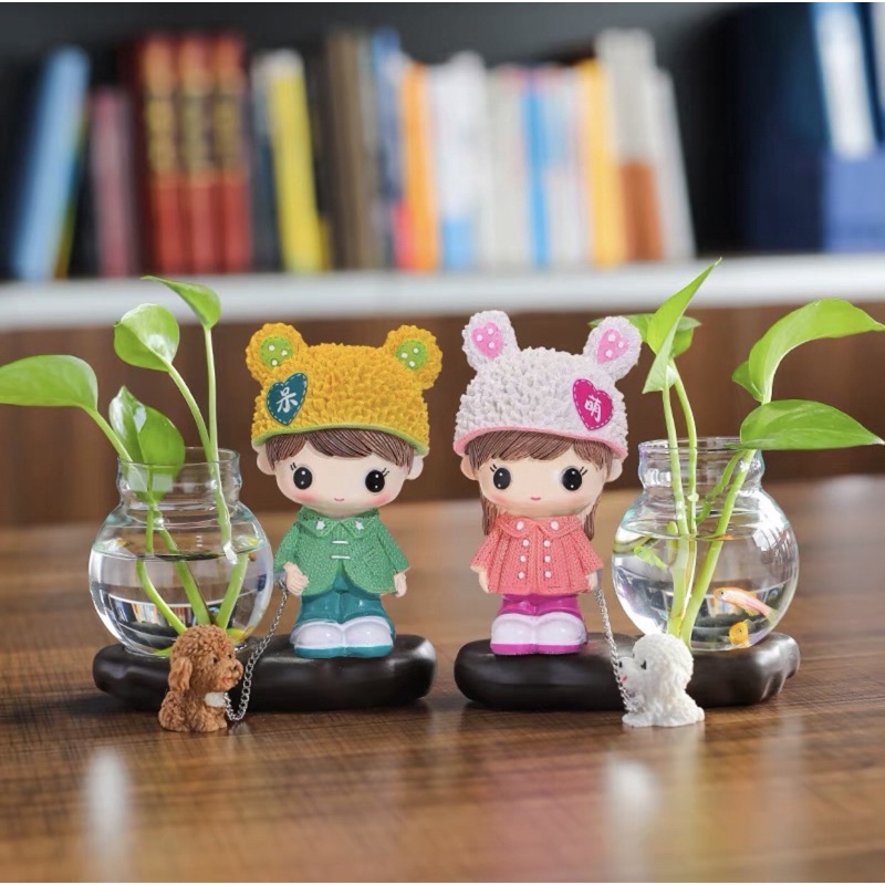 Chậu trồng cây thủy sinh mini, chậu thủy tinh để bàn