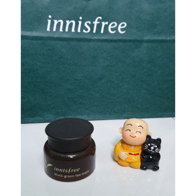 Mặt nạ cao cấp trà xanh đen Innisfree black green tea mask mini size