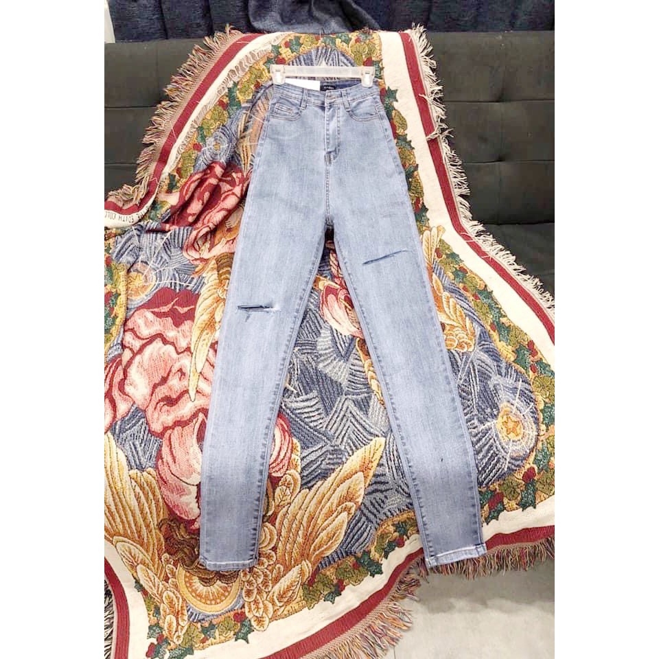 Quần Jean Co giãn lưng cao dành cho nữ