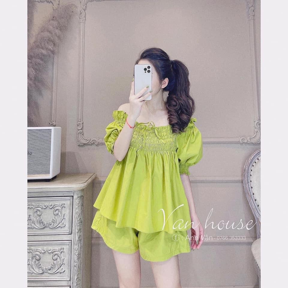 BỘ XANH ĐŨI TAY BỒNG CHUN NGỰC | BigBuy360 - bigbuy360.vn