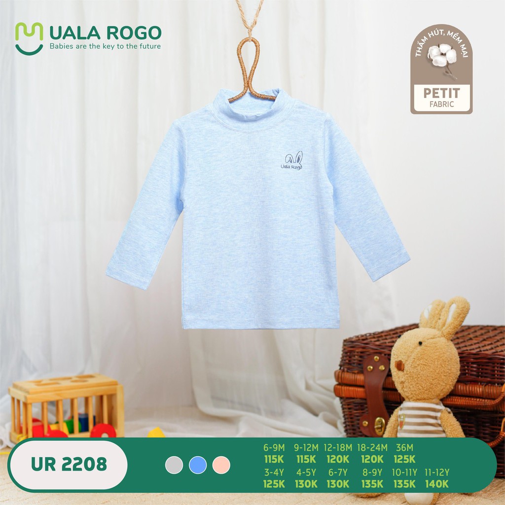 [CHÍNH HÃNG] Áo cổ lọ 2 phân petit trẻ em Uala Rogo