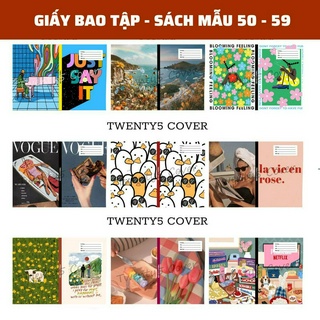 GIẤY BAO TẬP - SGK MẪU 50 - 59 [ MIỄN PHÍ IN NHÃN BASIC TRÊN GIẤY BAO - HỎA TỐC ]