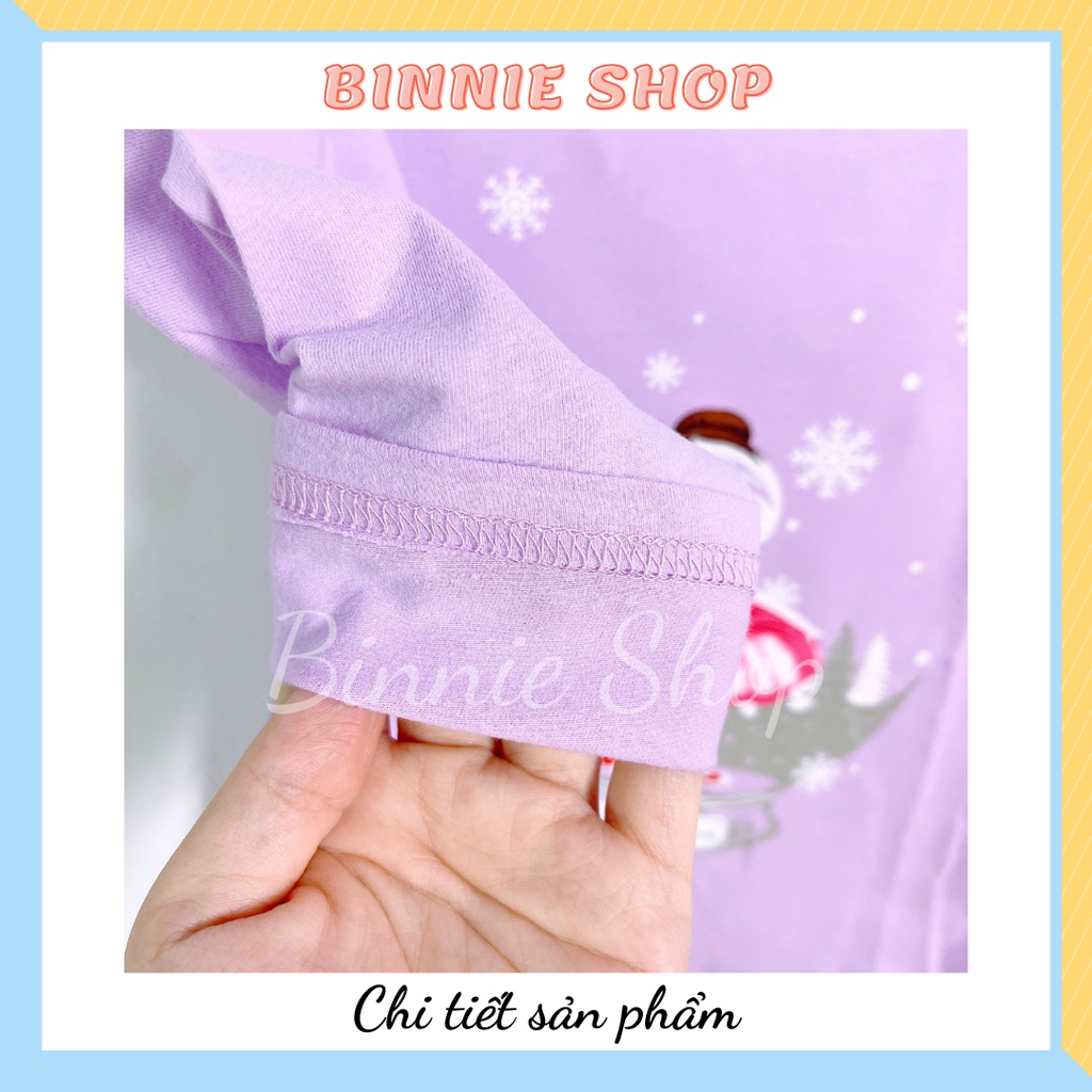 Bộ thu đông dài tay quảng châu xuất hàn Bộ tay dài quần dài BINNIE SHOP cho bé gái từ 7-15kg (0-3 tuổi) BGND2