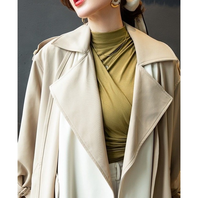 Áo Cổ Cao Dáng Ôm Phong Cách Thời Trang Thu Đông Châu Âu 2022 Mới