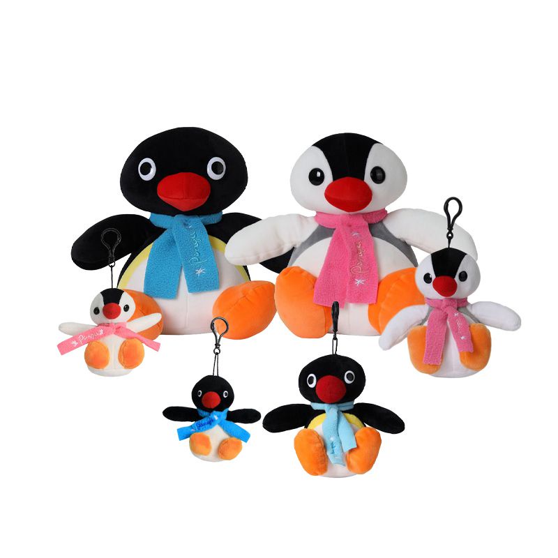 Movie Pingu Brother And Sister Plush Toy Soft Stuffed Animal Doll Bag Plush Pendant Best Gift