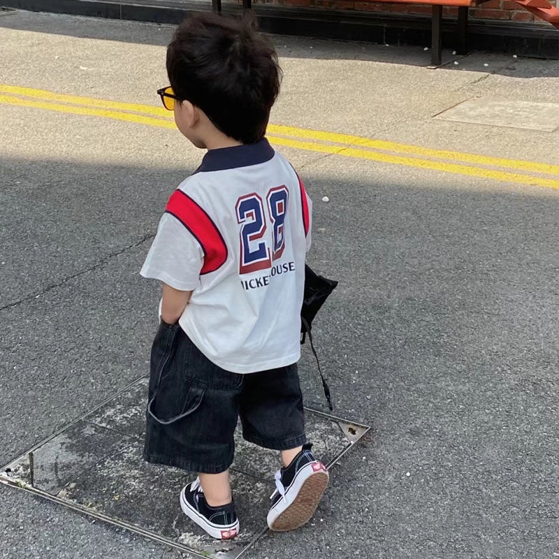 Áo Thun polo Tay Ngắn Bằng Cotton Tinh Khiết Mỏng Thoáng Khí Phong Cách Nhật Bản Thời Trang Mùa Hè Hàng Mới Dành Cho Bé Trai t2022