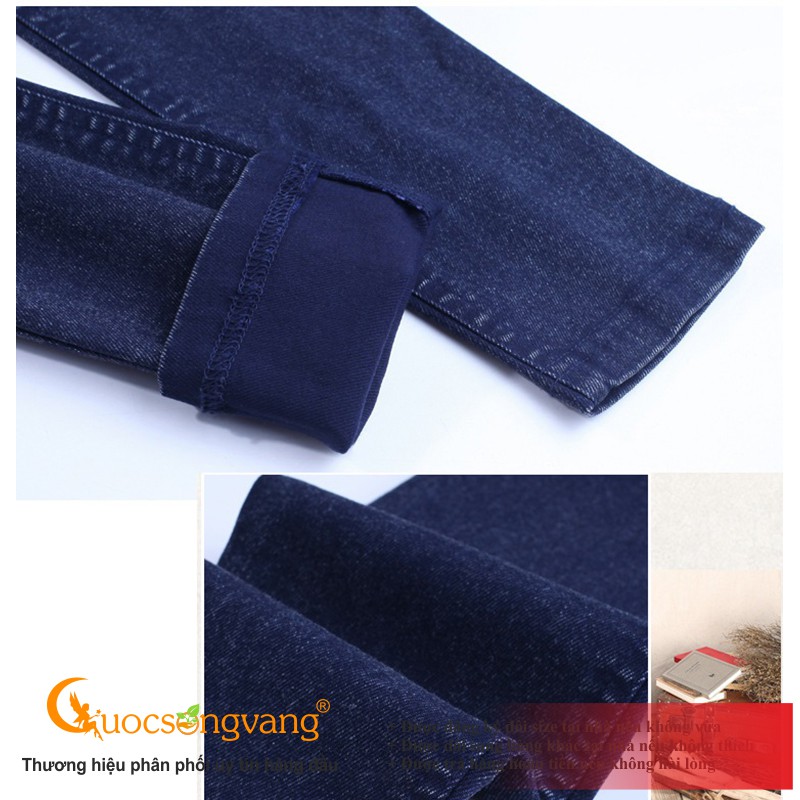 Quần legging nữ in kiểu jean quần cotton 2 chiều in hình jean vải dầy big size GLQ100 | WebRaoVat - webraovat.net.vn