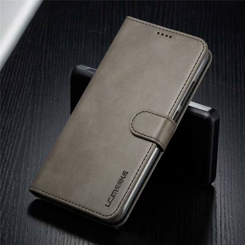 Bao da điện thoại nắp lật kèm ngăn đựng thẻ 360 độ cho Redmi Note 9S Note 9 Pro Max