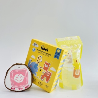 Túi Trữ Sữa Moby Chính Hãng, dung tích 150ml, 240ml và 3 lần khóa zip an toàn, tiện lợi, made in Thai Lan