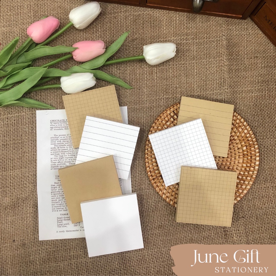 Set 80 Giấy Ghi Chú Basic Tiện Lợi Bullet Journal