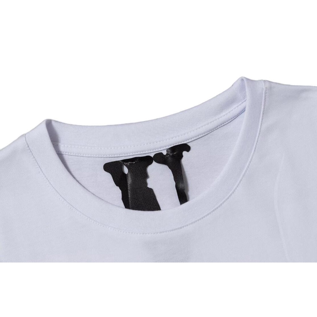 Áo Thun cotton Tay Ngắn In Chữ VLONE Thời Trang Cho Nam Và Nữ