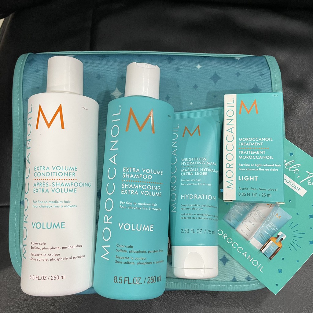 🌼Chính hãng 🌺 Set dầu gội xả dưỡng tăng phồng Moroccanoil Volume Mini Kit