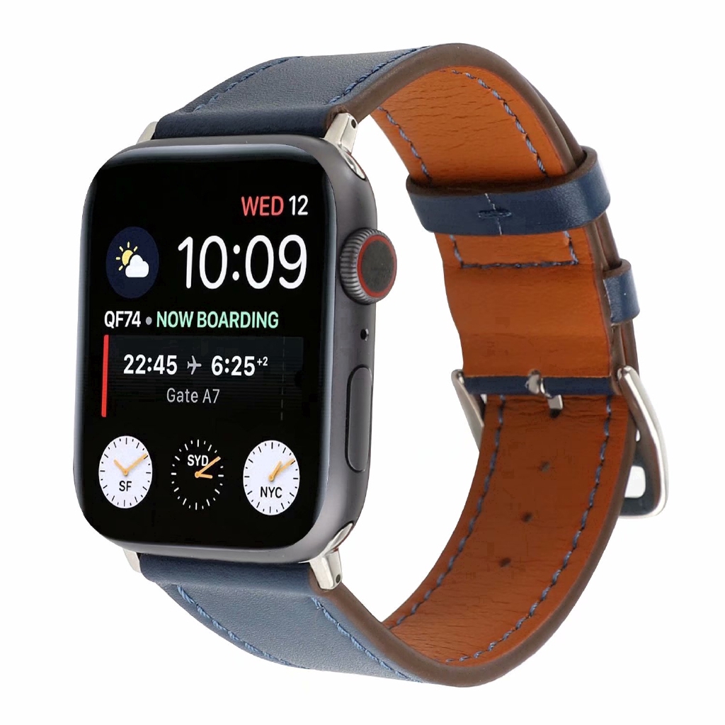 【Apple Watch Strap】Dây đeo bằng da giả cho đồng hồ thông minh Apple Watch Series 6 / se / 5/ 4 / 3 / 2 / 1 38mm / 42mm 40mm 44mm