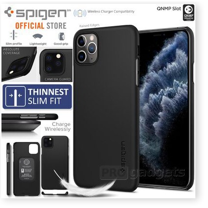 Ốp Siêu Mỏng Spigen iPhone 11-11 Pro-11 Pro Max Spigen Thin Fit - Thin Fit Classic - Thin Fit 360 (Glass) - Thin Fit Air