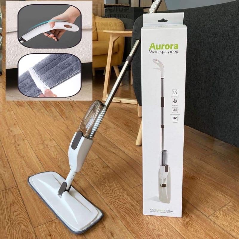 Cây Lau Nhà Phun Sương Xoay 360 Độ Aurora Chính Hãng