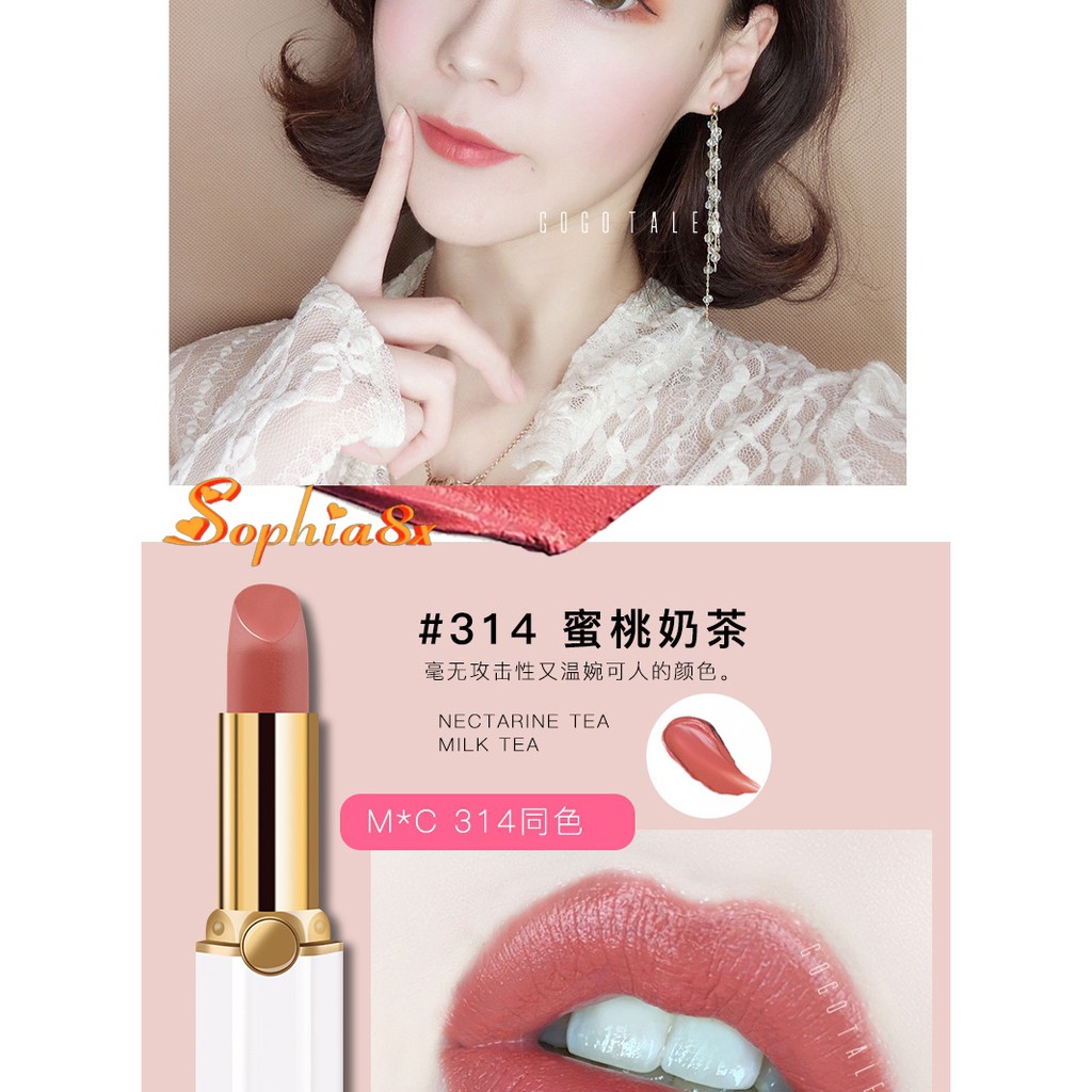 Son thỏi mềm mịn môi Gogo Tales Velvet Matte Lipstick 3.8g