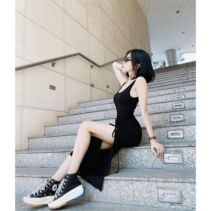 Váy Đầm ôm body, đầm có dây rút lại tôn dáng đẹp (y) - Shopee 2FASHIONISTA