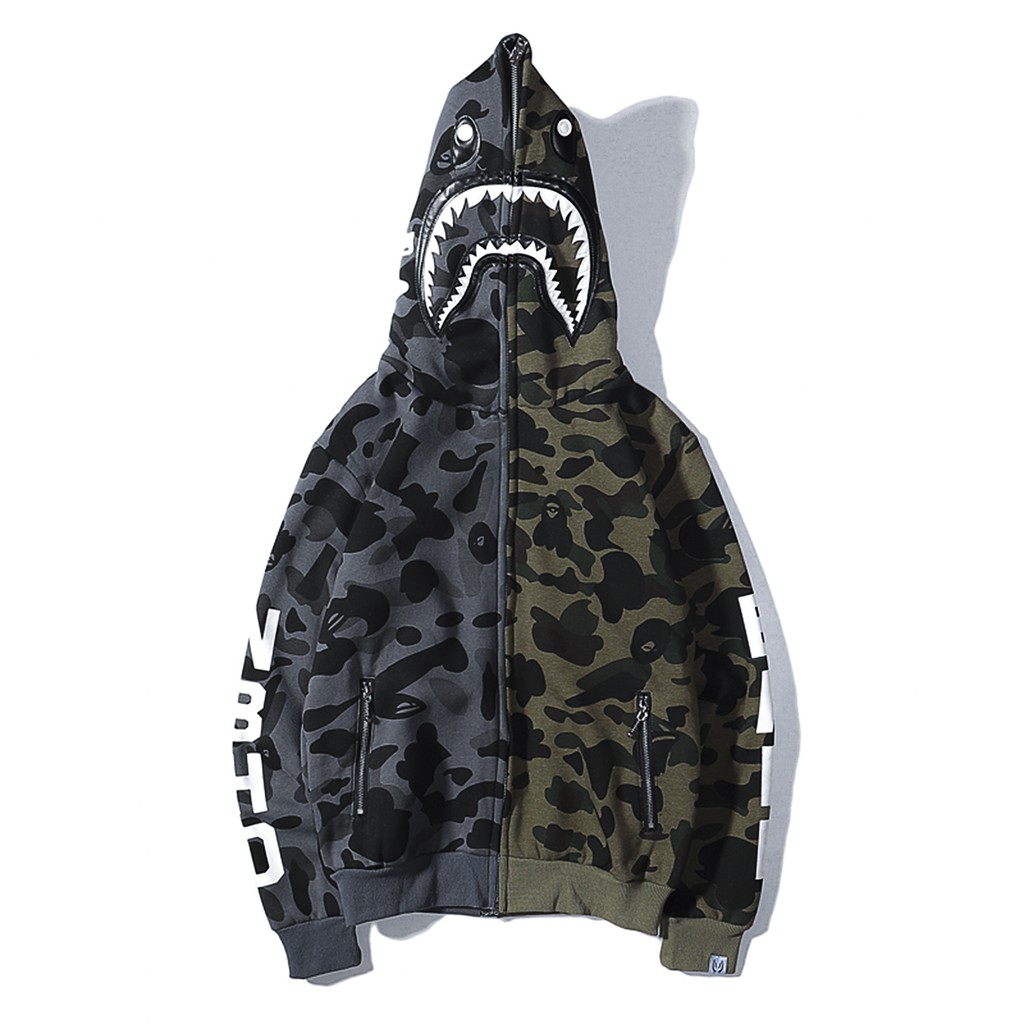 Áo Khoác Bape Camo Xanh/Xám