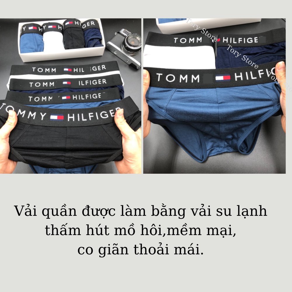 Quần Sịp Tam Giác Nam Brief Chất Thun Lạnh, Quần Lót Tam Giác Co Dãn 4 Chiều TOMC01