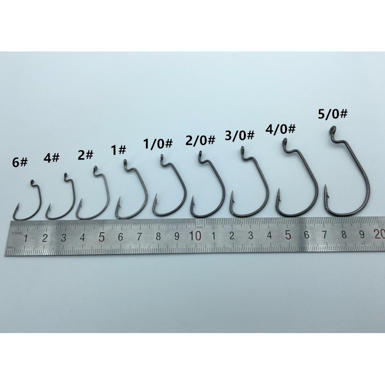 Set 20 lưỡi câu cá chuyên dụng tùy chọn kích thước