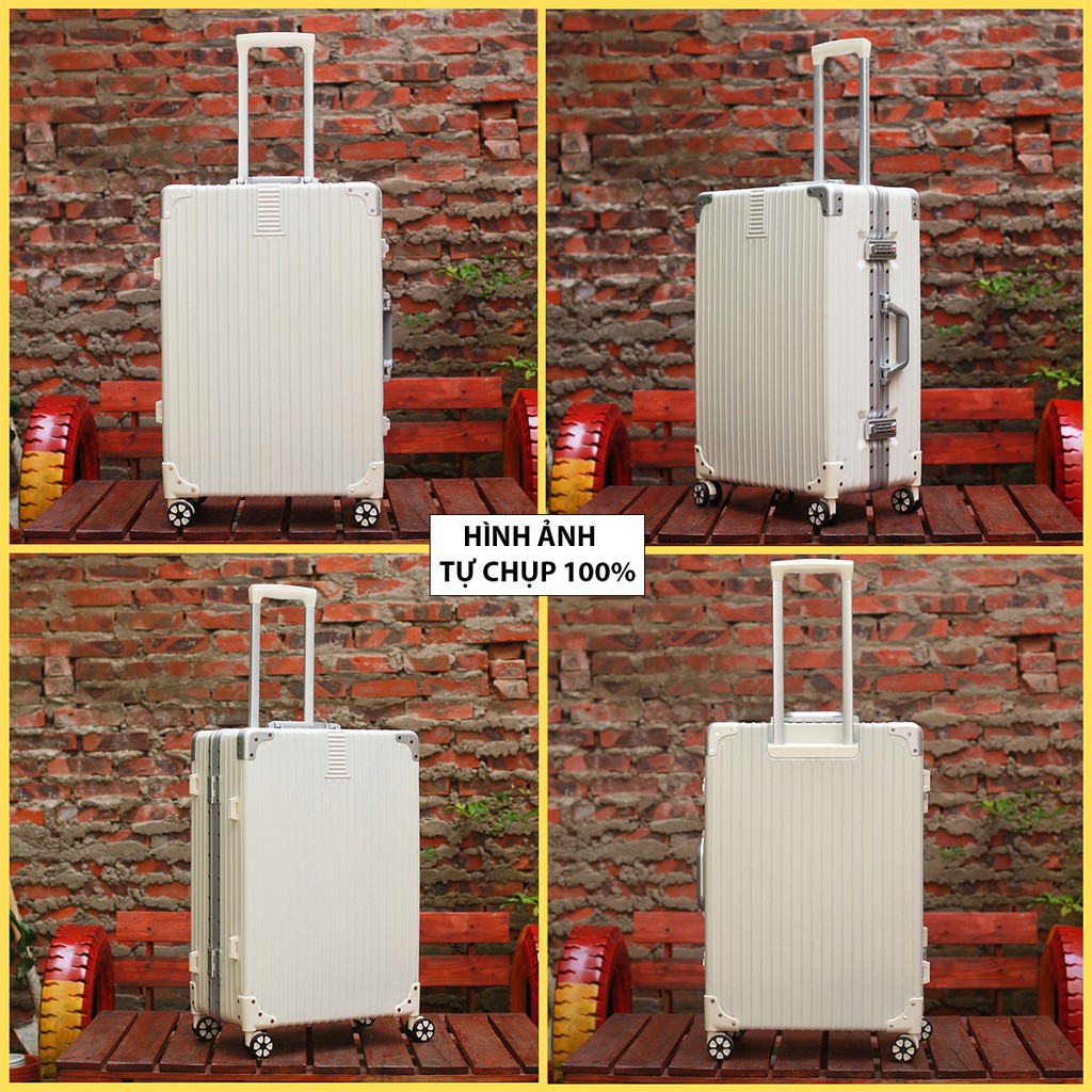 Vali Khung Nhôm Khóa Sập A218 Cao Cấp SIZE 20-24 INCH Chống Bể Vỡ - Chống Trộm