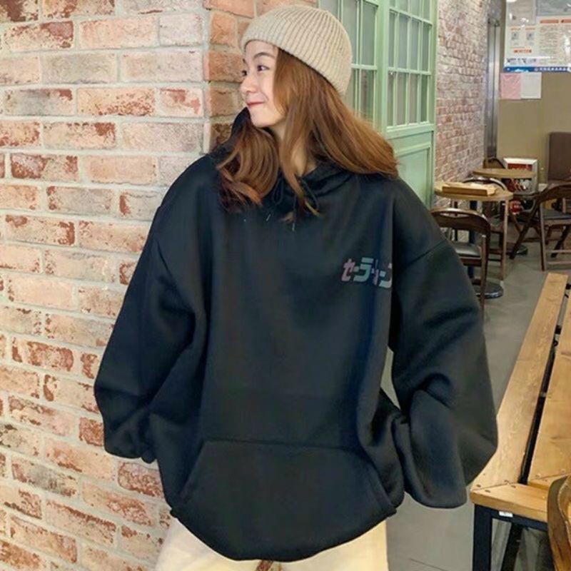 Áo Khoác Hoodie Nam Nữ In Phản Quang 7 Màu Thủy Thủ Mặt Trăng Phát Sáng Ban Đêm