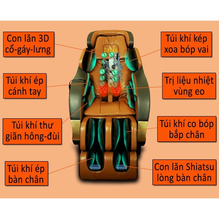 Ghế matxa Shika SK8904