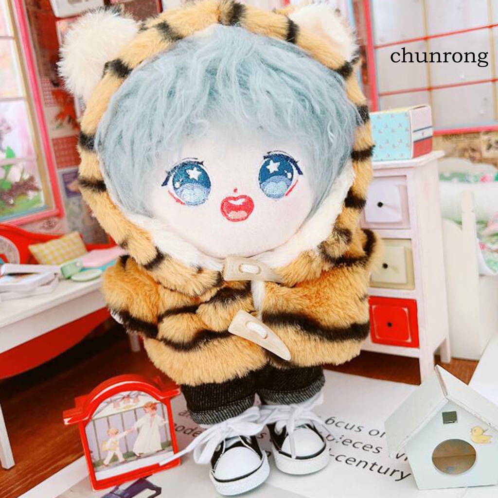 Cr Bộ Áo Khoác Có Nón + Quần Dài Cho Búp Bê 20cm