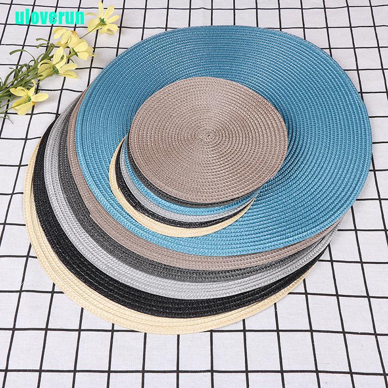 Thảm Lót Bàn Ăn Hình Tròn Bằng Vải Dệt Chịu Nhiệt Chống Trượt Tiện Lợi