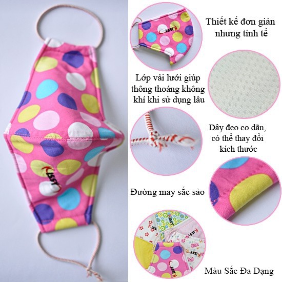 Khẩu trang Kissy than hoạt tính người lớn - trẻ em | BigBuy360 - bigbuy360.vn
