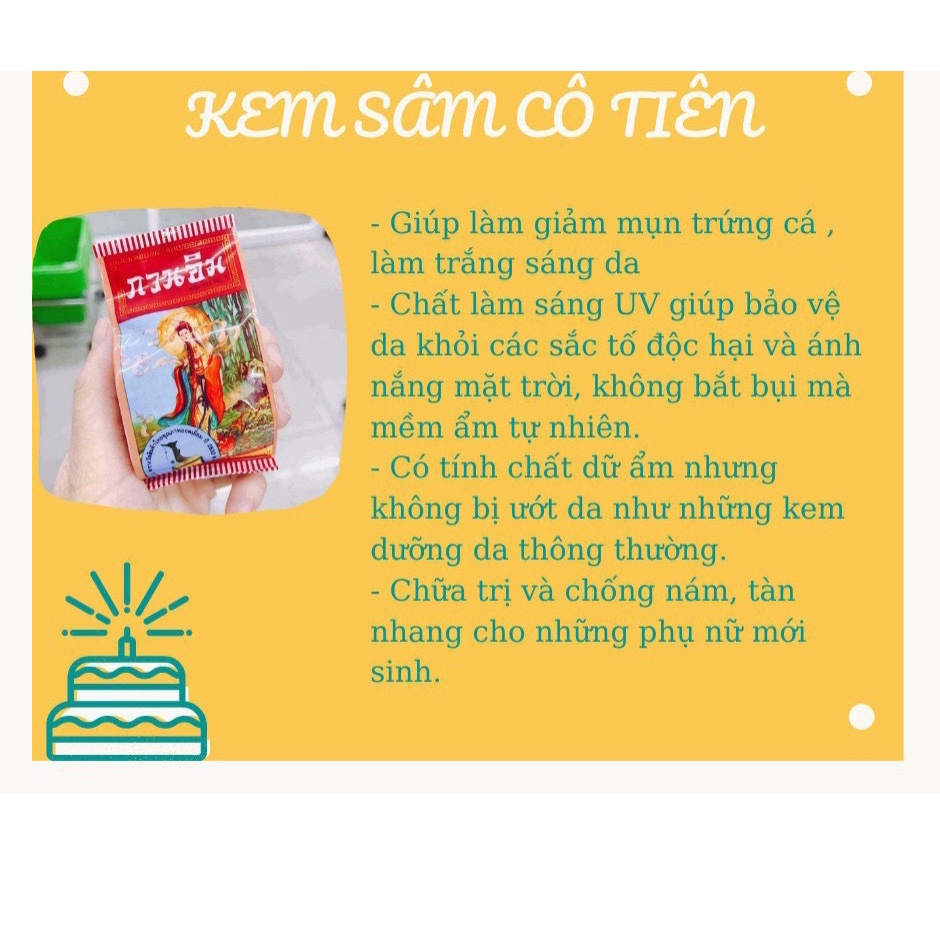 Kem Sâm Cô Tiên Thái Lan Dưỡng Trắng Da Mola