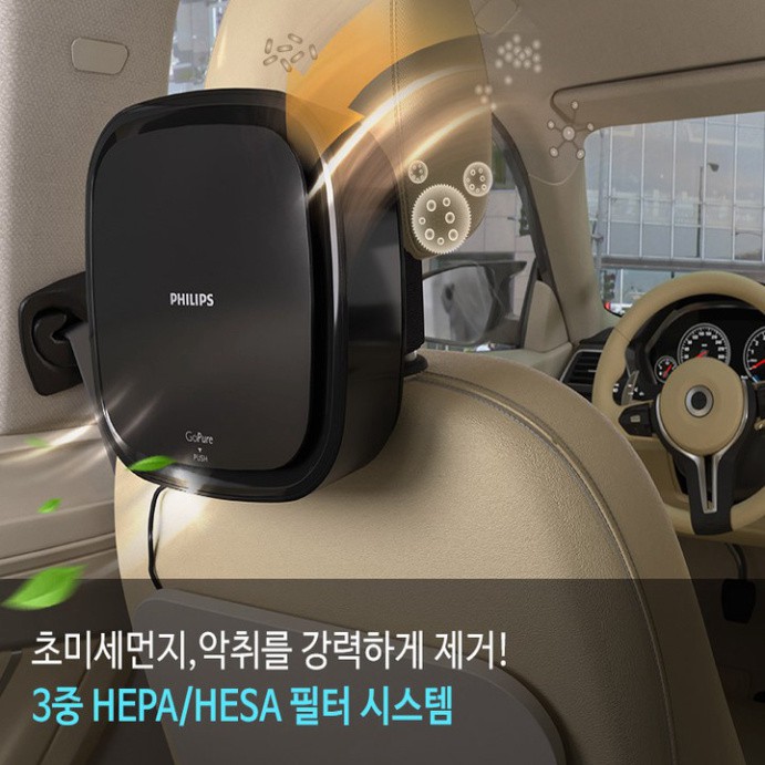 Sản Phẩm Máy khử mùi, lọc không khí trên xe ô tô. Thương hiệu cao cấp Philips - GP6201 .