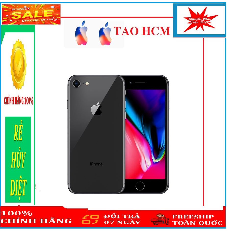 Điện thoại IPHONE 8 Plus 128G QUỐC TẾ mới Fullbox - chơi PUBG/Free Fire mướt . bảo hành 12 tháng